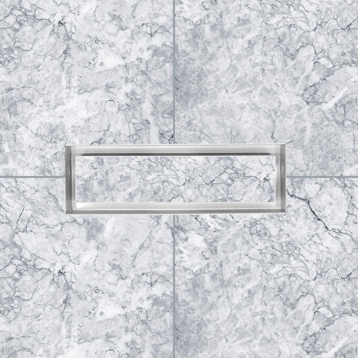 Floor Register Steel 4 x 10in Flush Mount For Upto 10MM Material