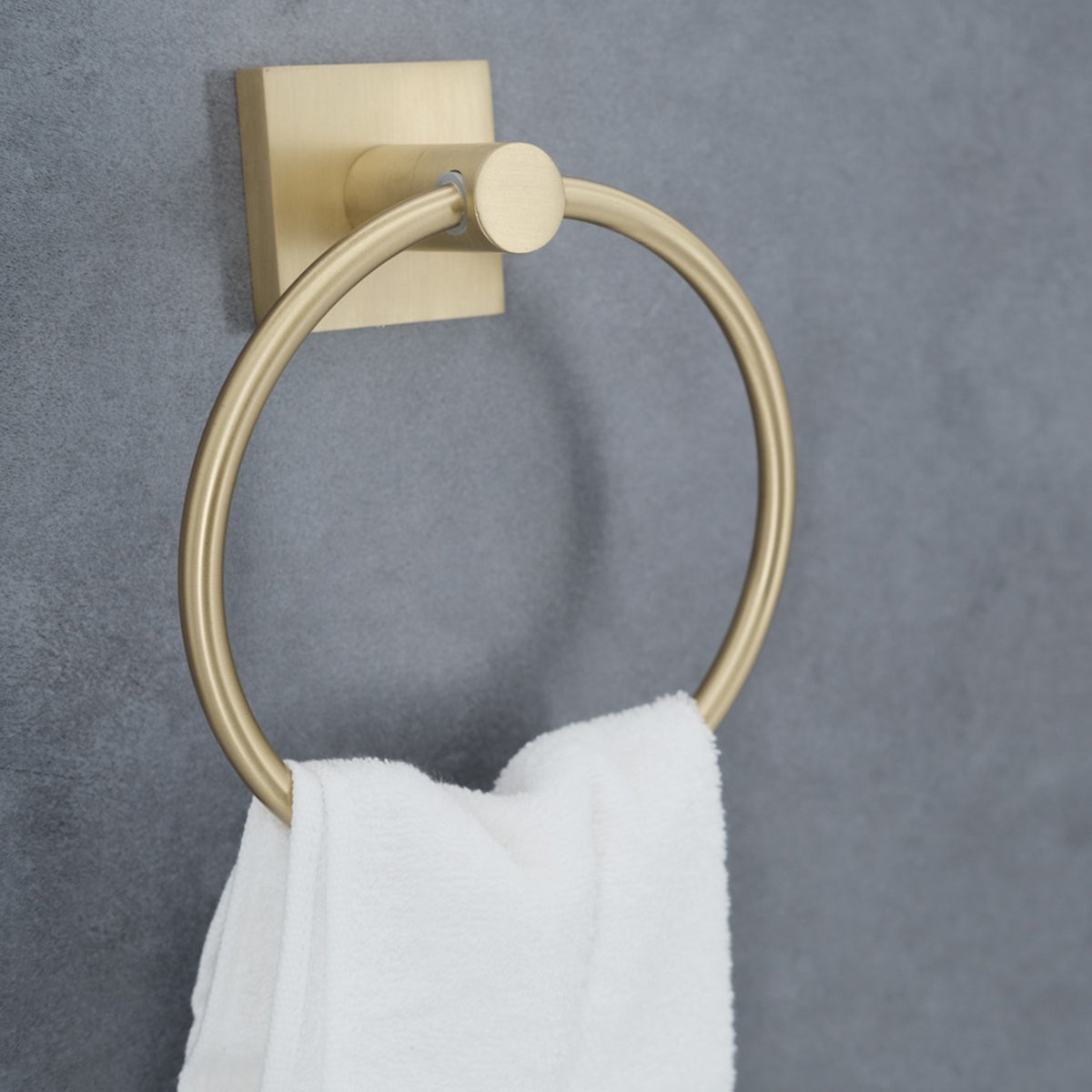 3PC Serenity Bathroom Hardware Wallmount Set Brushed Gold