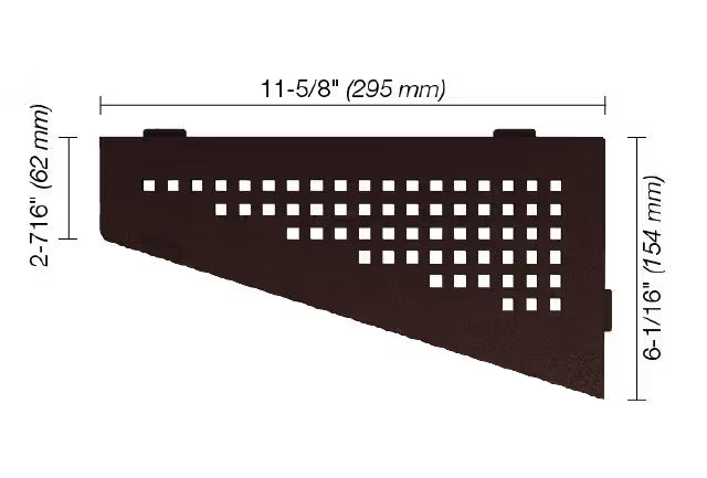Schluter® SHELF-E Quadrilateral Square Corner