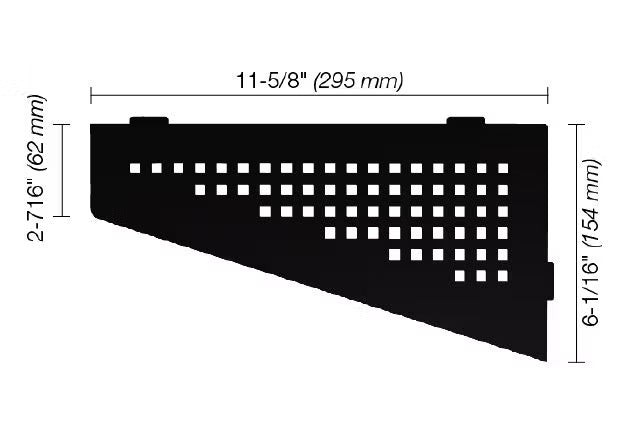 Schluter® SHELF-E Quadrilateral Square Corner