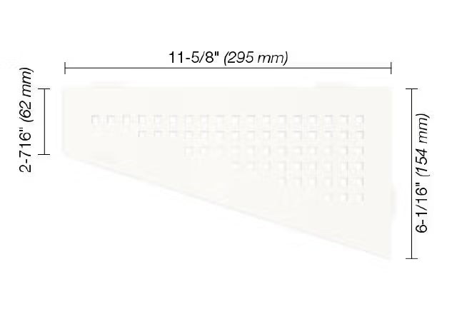 Schluter® SHELF-E Quadrilateral Square Corner