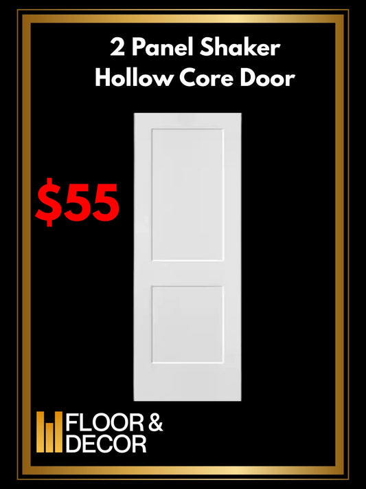 F&D 2 Panel Shaker Hollow Core Door