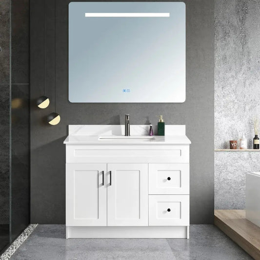 42" HDF Vanity With Quartz Top