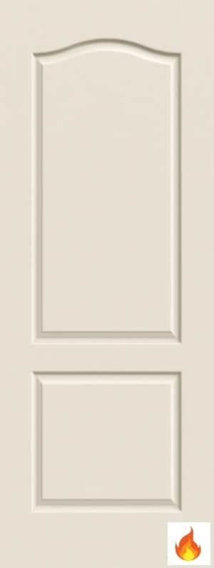 Two Panel Arch Fire Rated Door With Knock Down Kit