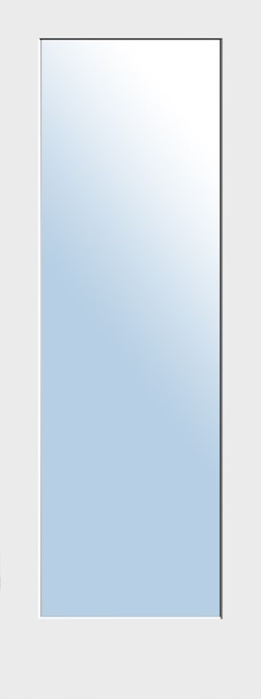 F&D Clear Glass 1-Panel Door (Pre-Hung)