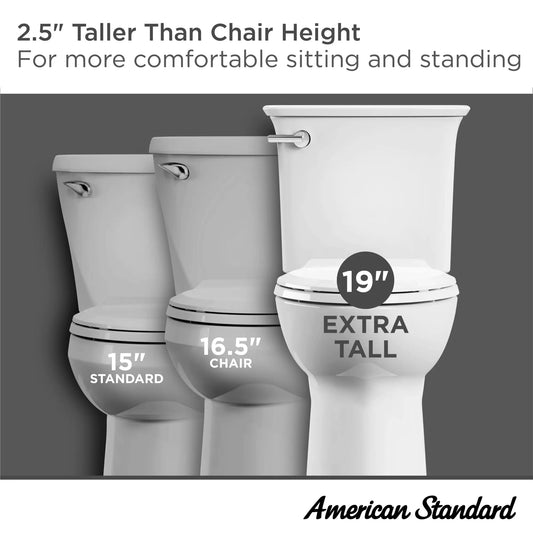 American Standard CADET PRO Elongated Toilet Bowl Extra Tall White