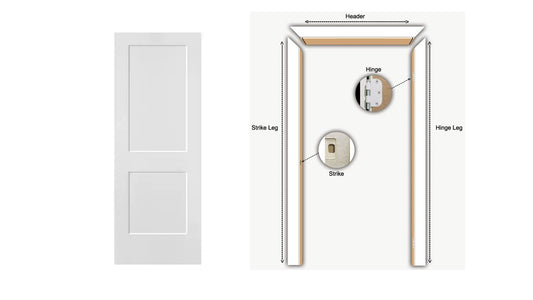 F&D 2 Panel Shaker Hollow Core Door With U Channel