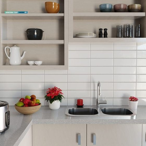 White Ice Subway Tile 4 x 12 Bright @2.99/SF Matte @3.90/SF