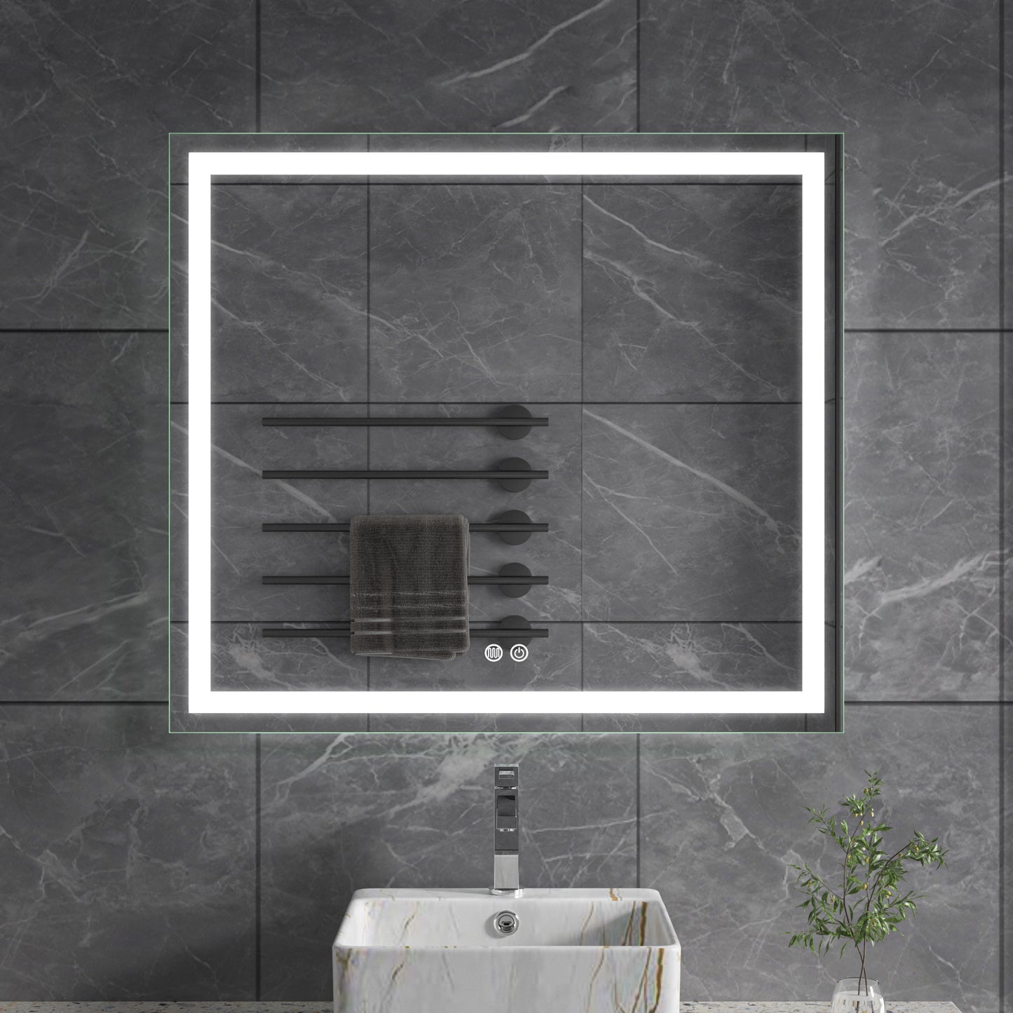 In-Set LED Bathroom Mirror
