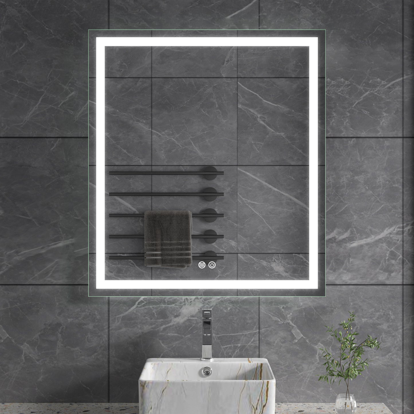 In-Set LED Bathroom Mirror