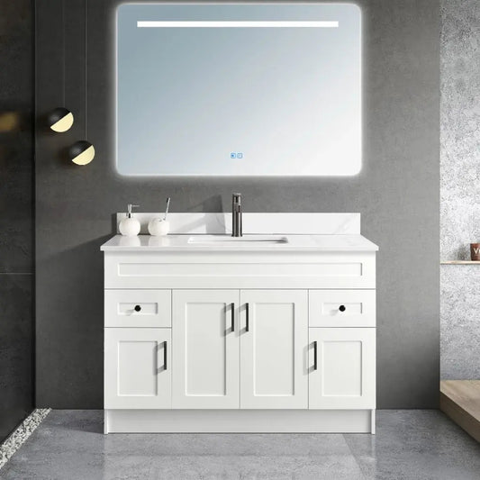 48" HDF Vanity With Quartz Top