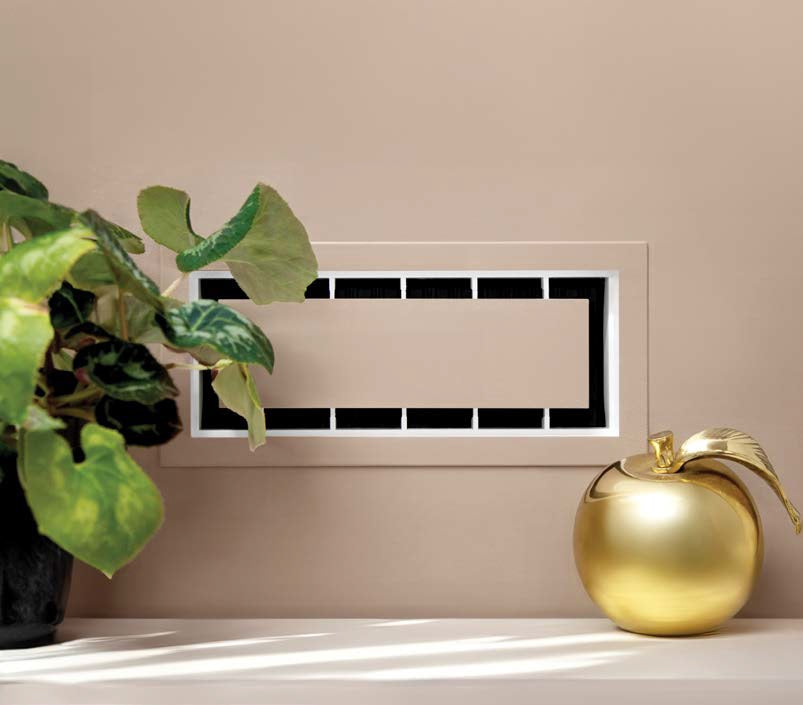 Inte-Grates - Drywall and Ceiling Vent Drop-In Series Textured White 4" x 10"