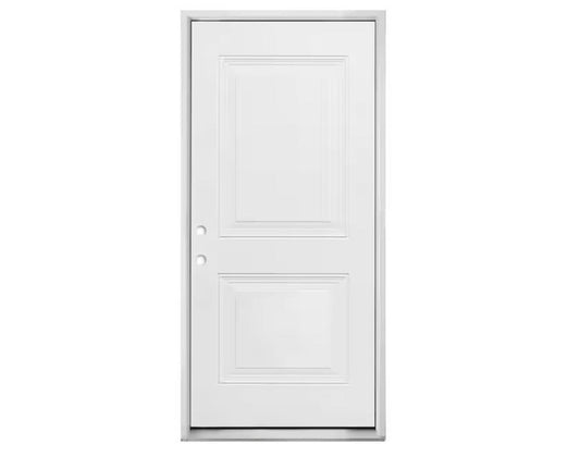 F&D Two Panel Square Pre-Hung Steel Door