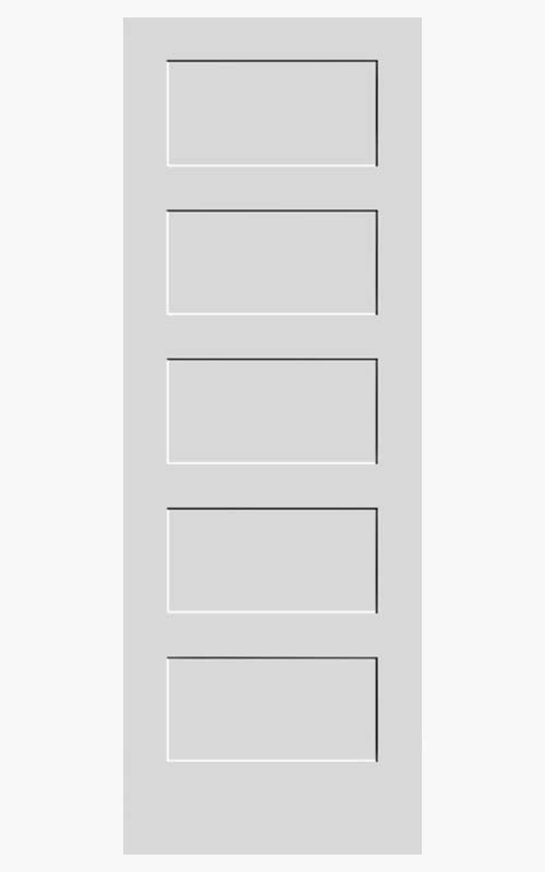 F&D 5 Panel Shaker Solid Core Door