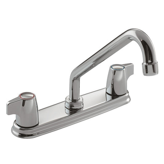 Moen MN-77924 2 Lever Handles 3 Holes Moen II Kitchen Faucet Chrome