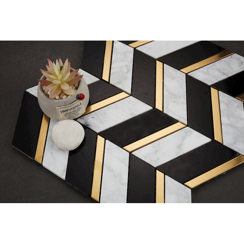 Aerial Black and Carrara