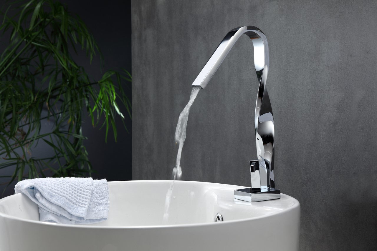Kubebath Aqua Riccio Single Lever Faucet – Chrome