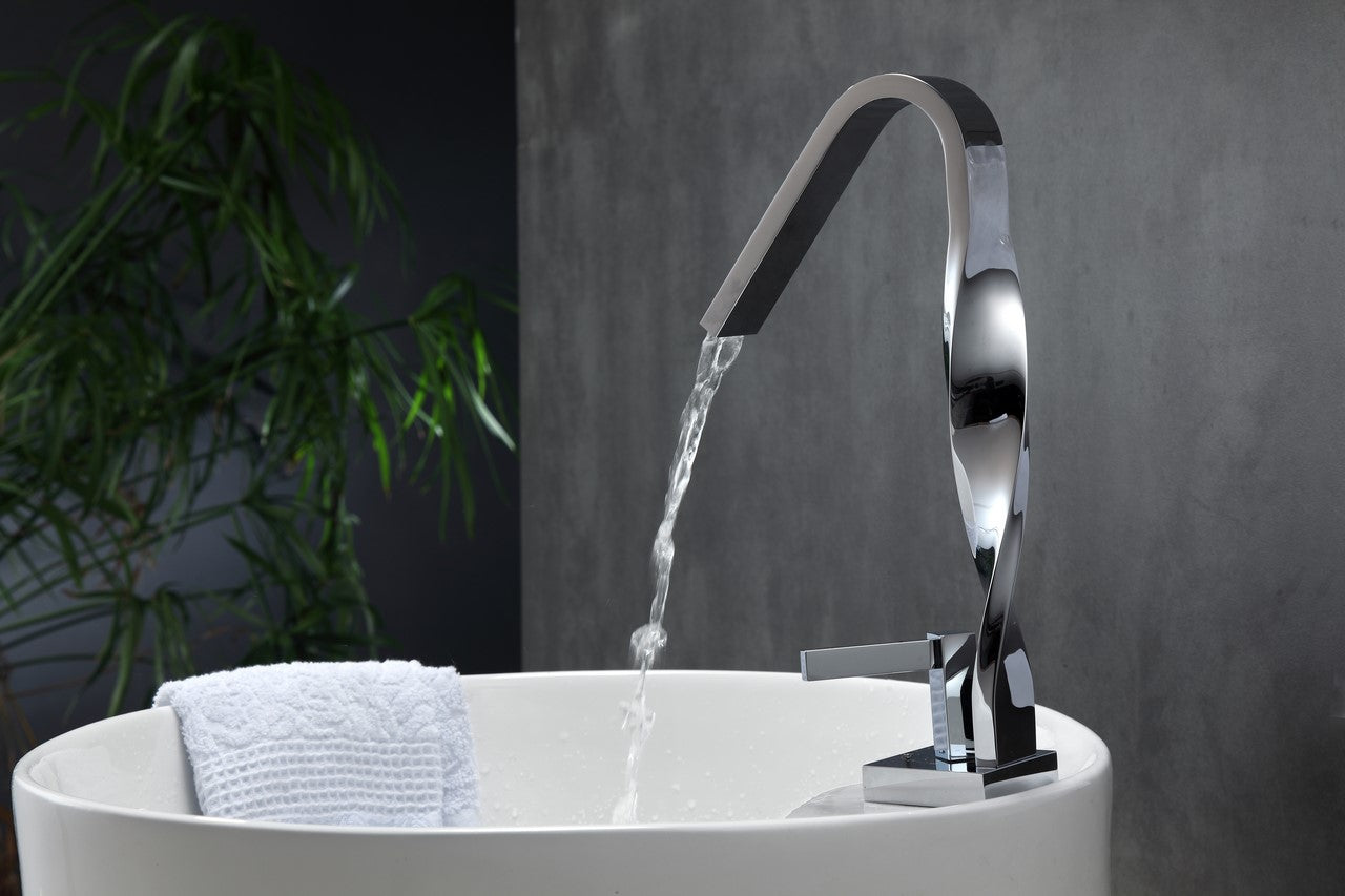Kubebath Aqua Riccio Single Lever Faucet – Chrome