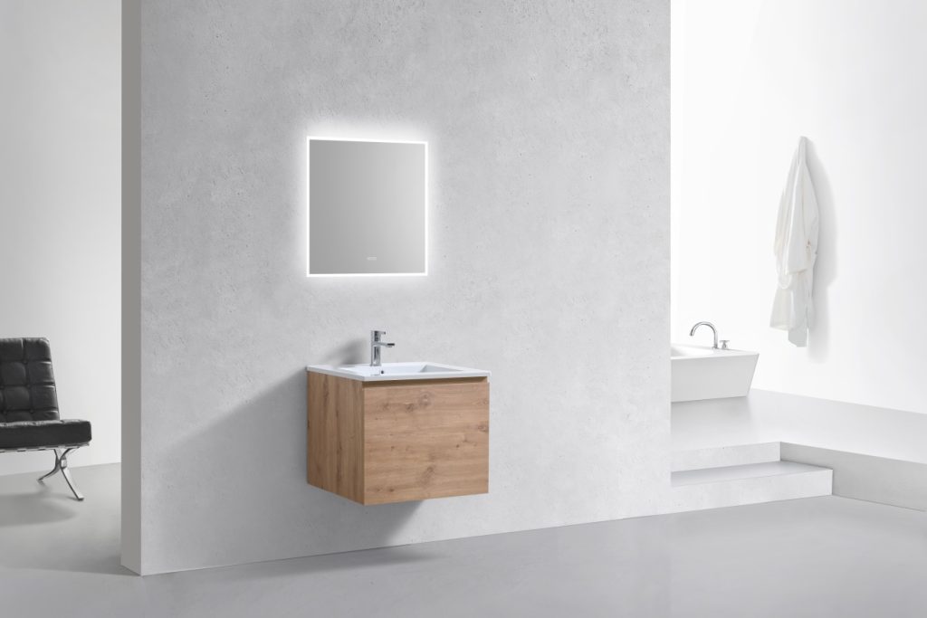 24″ Inch Balli Modern Bathroom Vanity In White Oak Finish