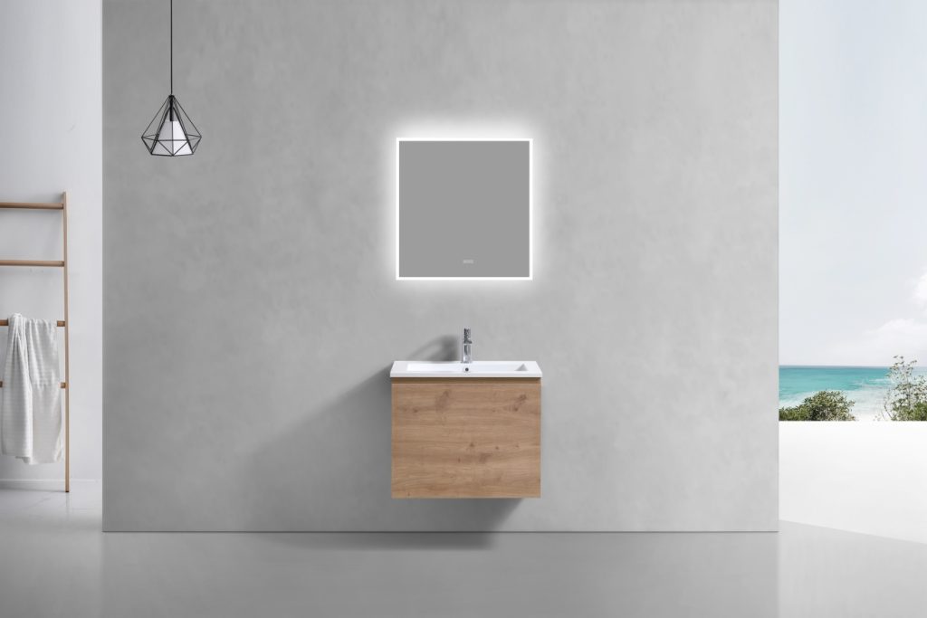 24″ Inch Balli Modern Bathroom Vanity In White Oak Finish