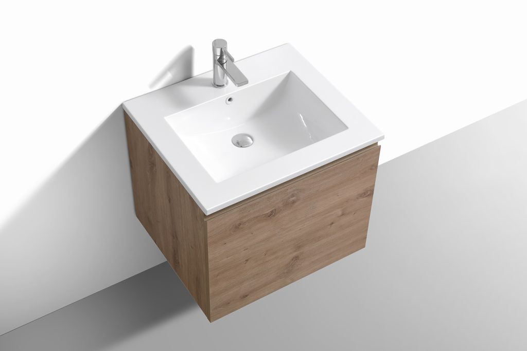 24″ Inch Balli Modern Bathroom Vanity In White Oak Finish