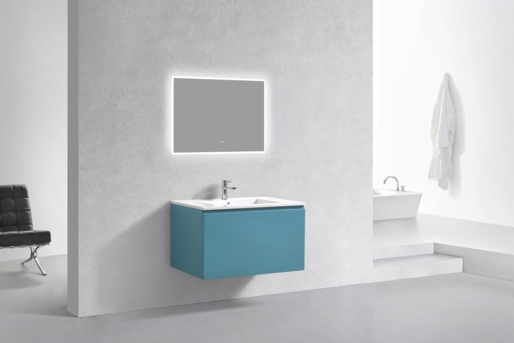 36″ Inch Balli Modern Bathroom Vanity In Teal Green Finish