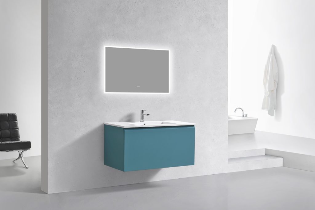 40″ Inch Balli Modern Bathroom Vanity In Teal Green Finish