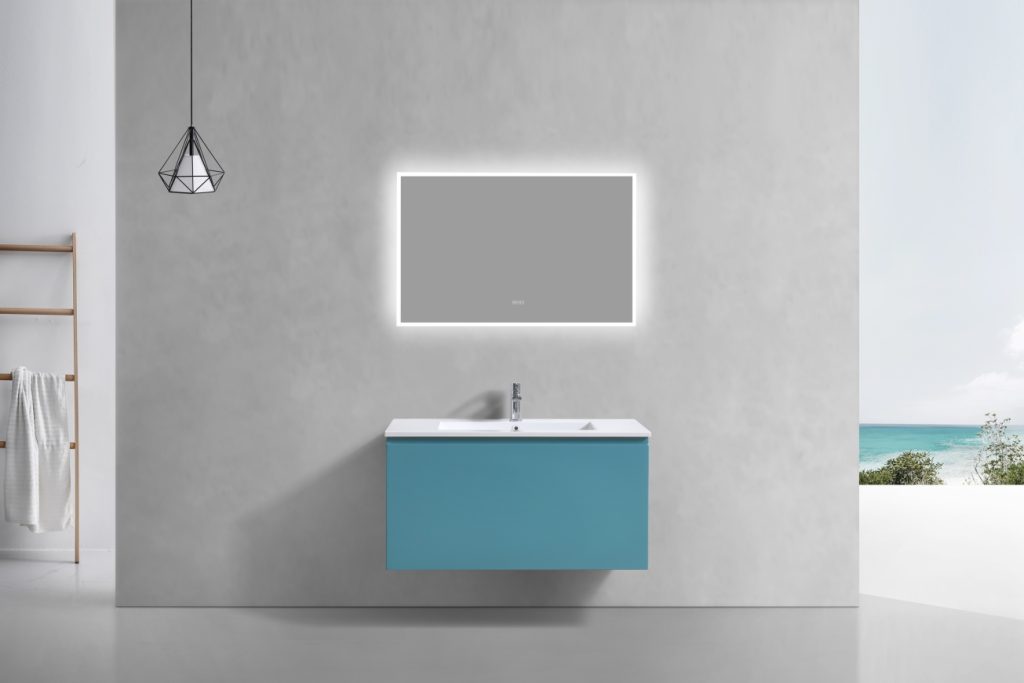 40″ Inch Balli Modern Bathroom Vanity In Teal Green Finish