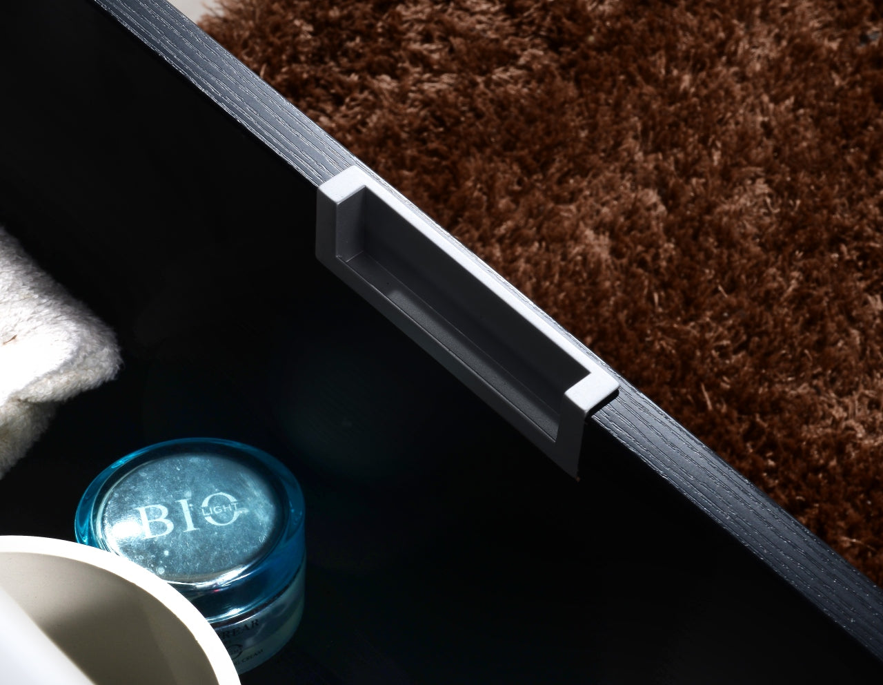 Bliss 36″ Inch Black Wall Mount Modern Bathroom Vanity