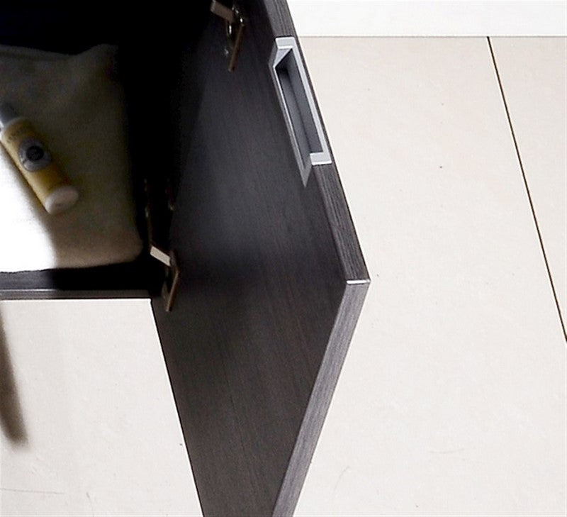 Bliss 48″ Inch Gray Oak Wall Mount Single Sink Modern Bathroom Vanity