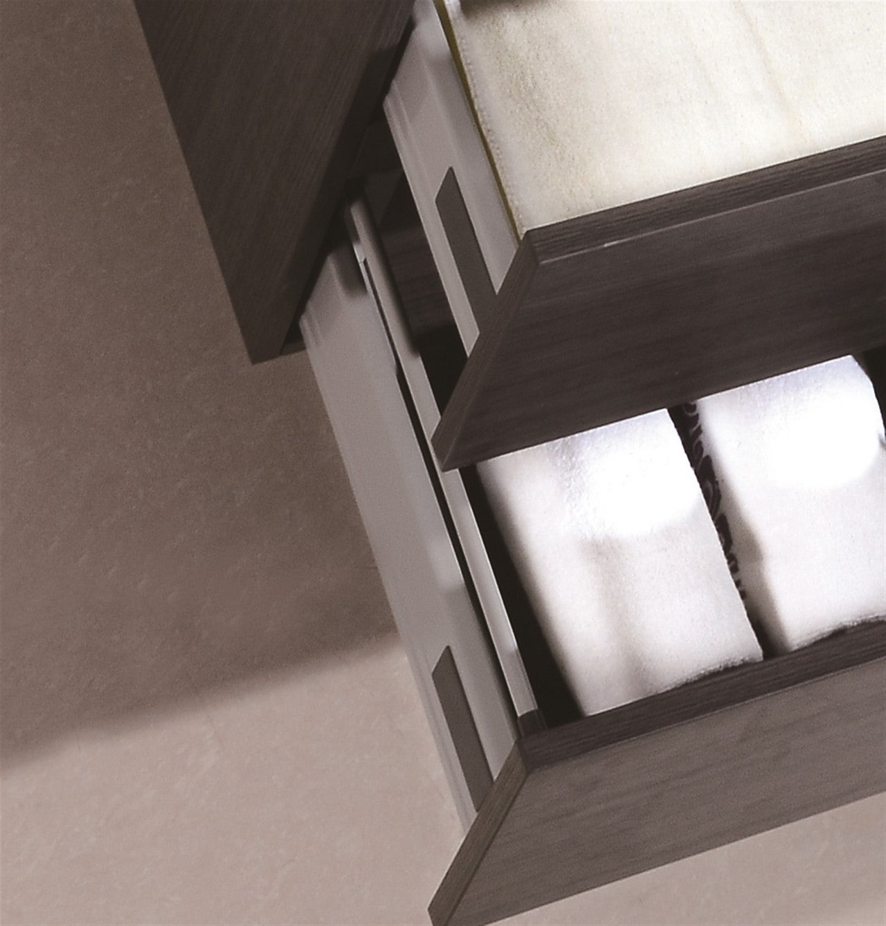 Bliss 80″ Inch Gray Oak Wall Mount Double Sink Modern Bathroom Vanity