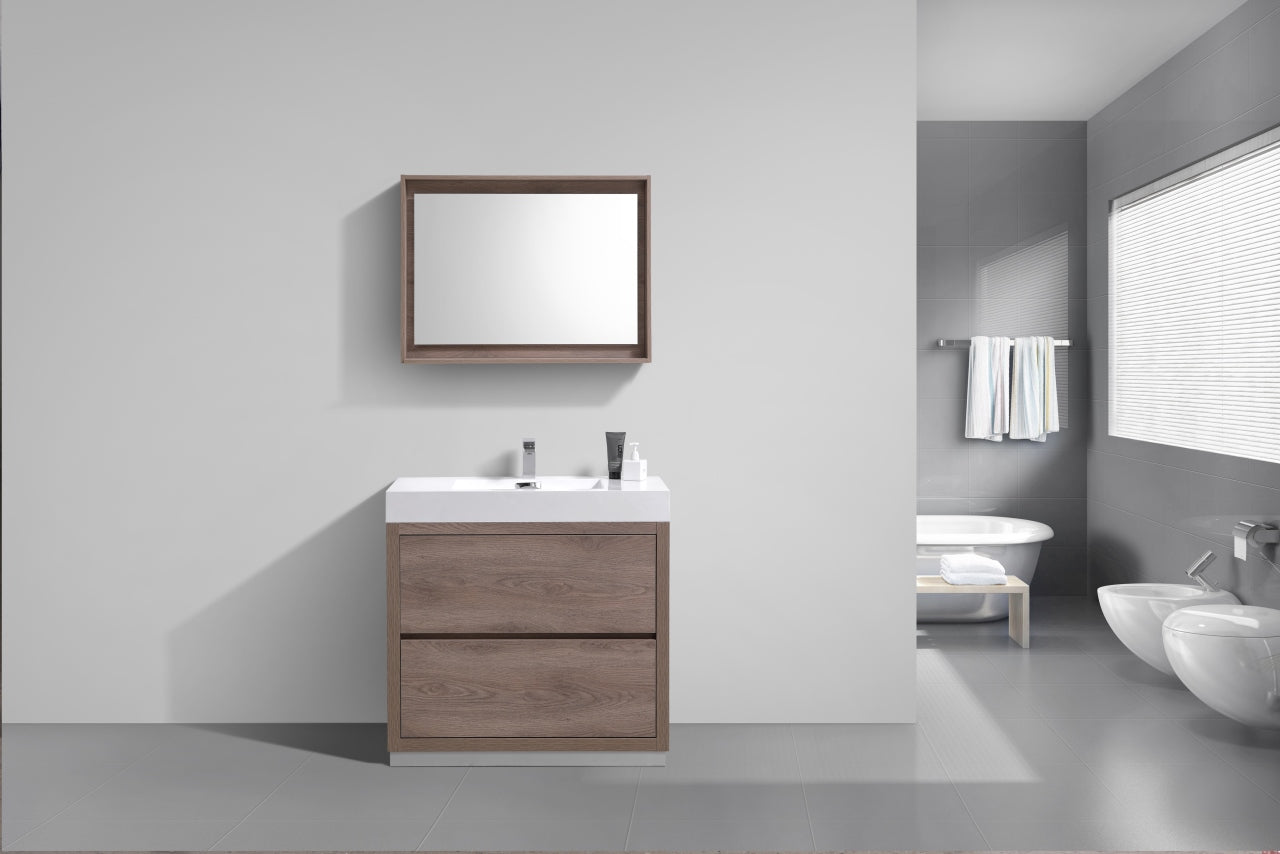 Bliss 36″ Inch Butternut Free Standing Modern Bathroom Vanity