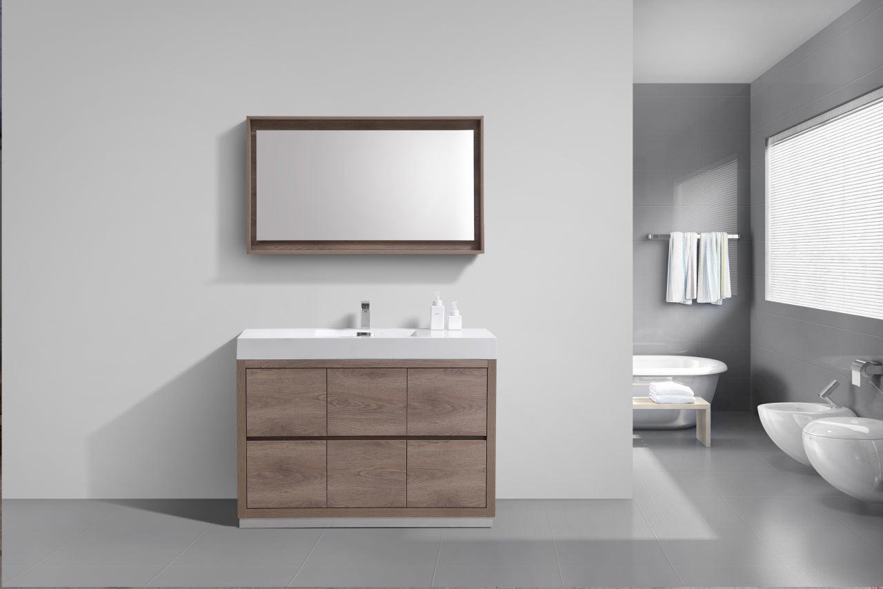 Bliss 48′′ Inch Butternut Free Standing Modern Bathroom Vanity