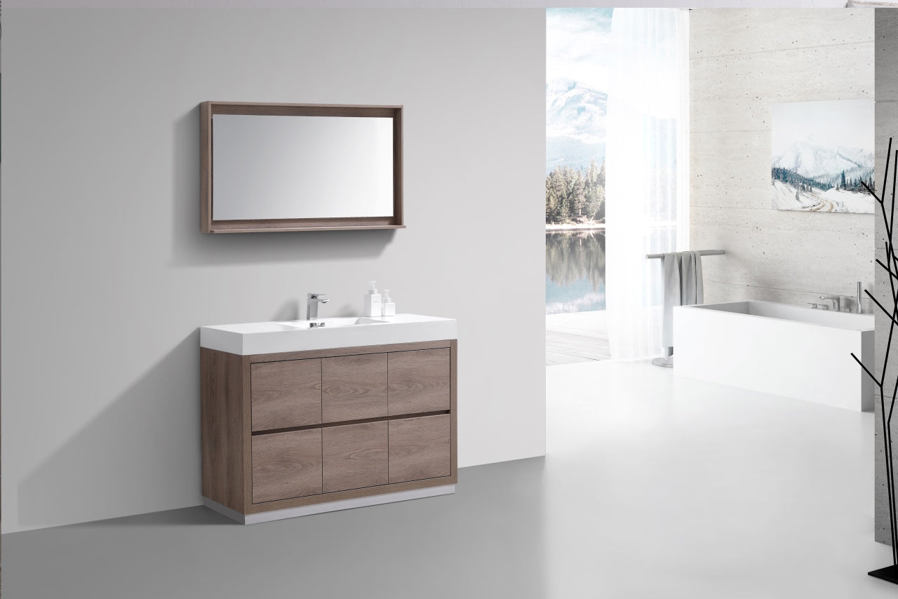 Bliss 48′′ Inch Butternut Free Standing Modern Bathroom Vanity