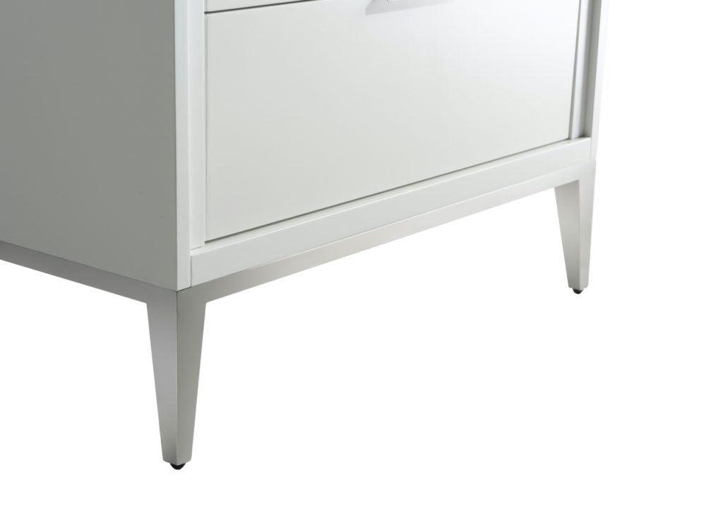 Divani 36″ Inch Gloss White Vanity W/ Quartz Counter Top