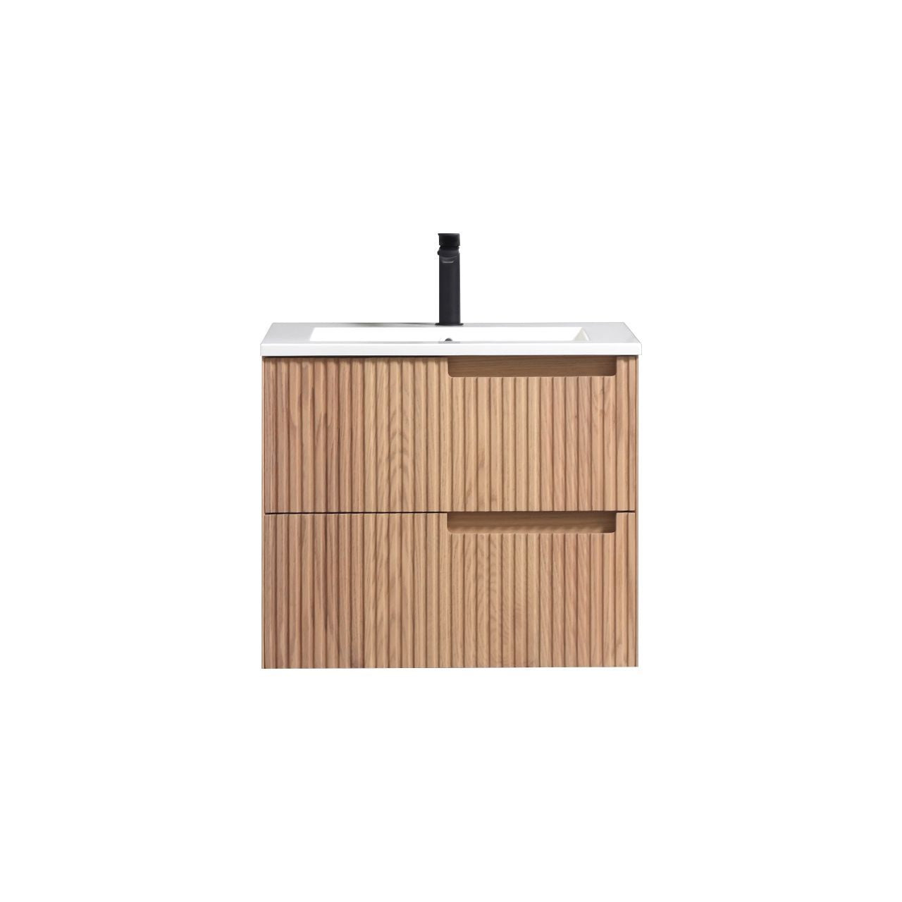 24'' Fiore Modern Wall Mount Bathroom Vanity - Oakwood