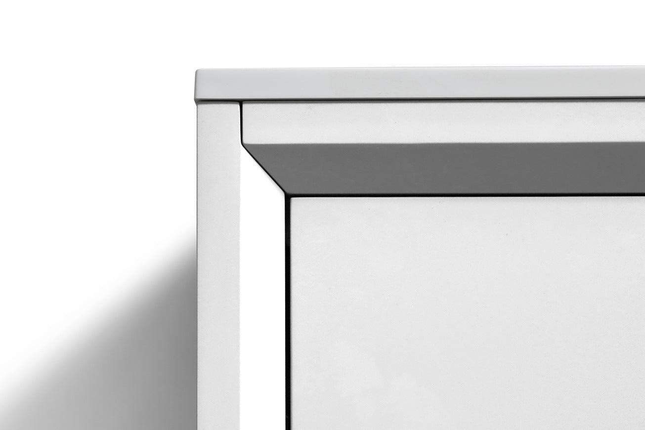 36″ Inch Nudo Kubebath Modern Bathroom Vanity In High Gloss White Finish
