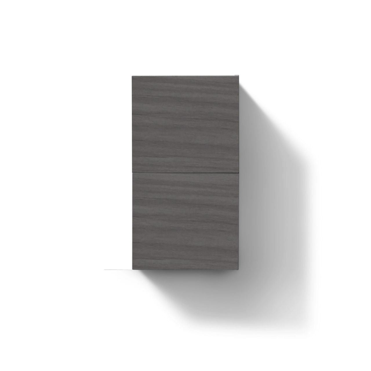 Bathroom Vulcan Ash Grey Linen Side Cabinet w/ 2 Storage Areas