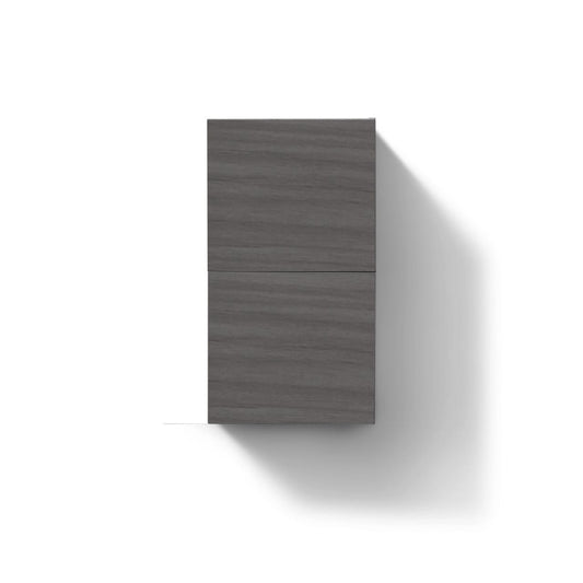 Bathroom Vulcan Ash Grey Linen Side Cabinet w/ 2 Storage Areas