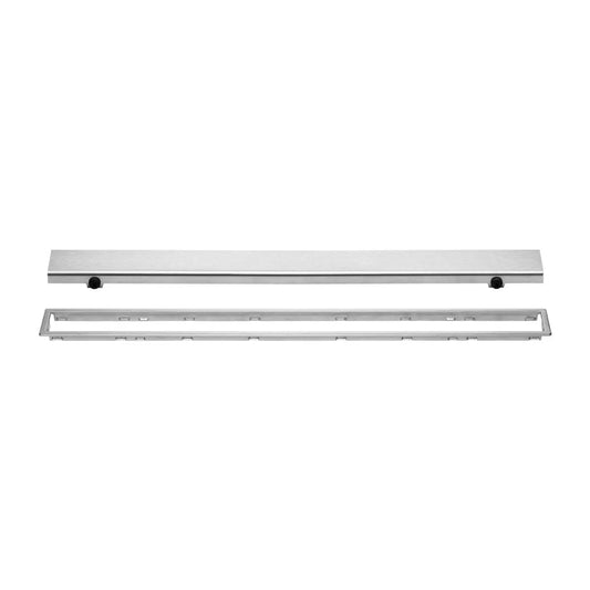 Schluter®-KERDI-LINE Linear drain Solid Grate Brushed Stainless Steel