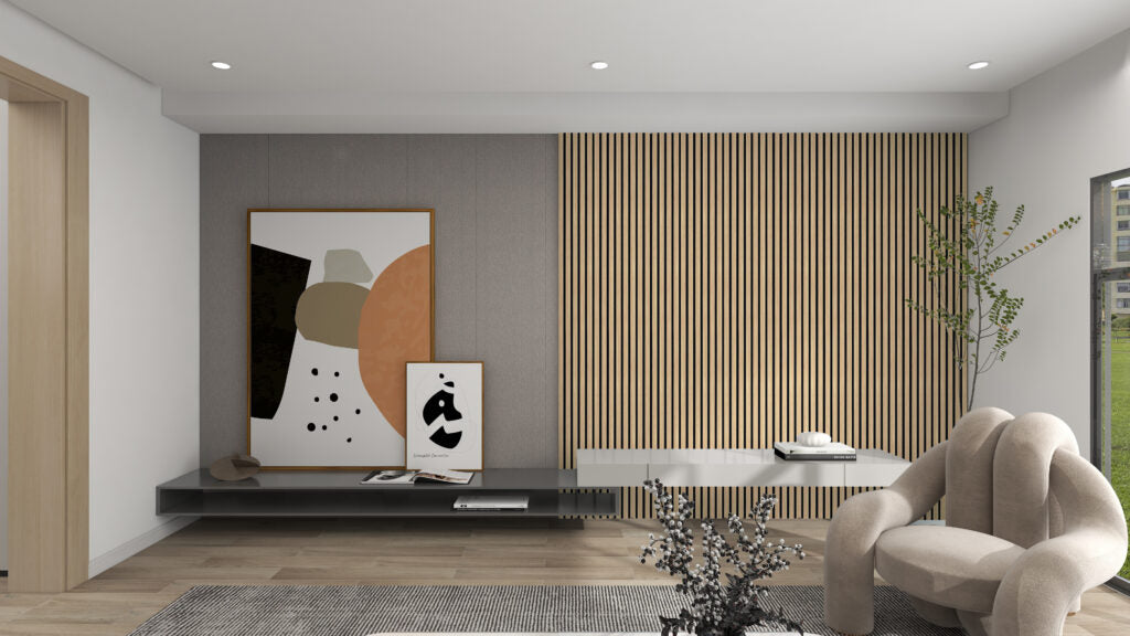 Acoustic Panelling – White Oak 2FT x 10FT (20SF/PC) $145/PC