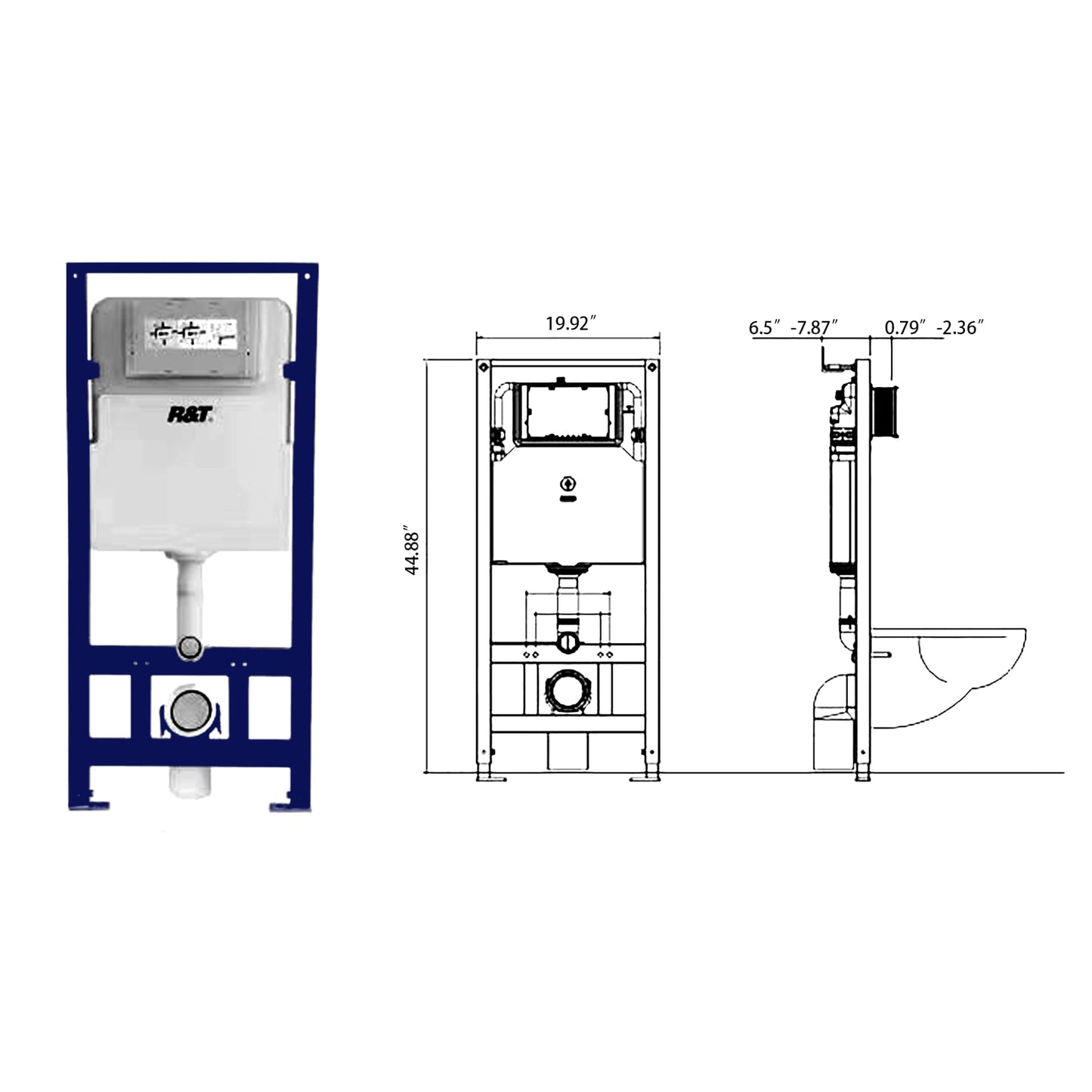 F&D Wall Hung Toilet 6007-Wh