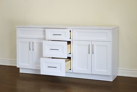 72" Solid Wood Vanity WS72