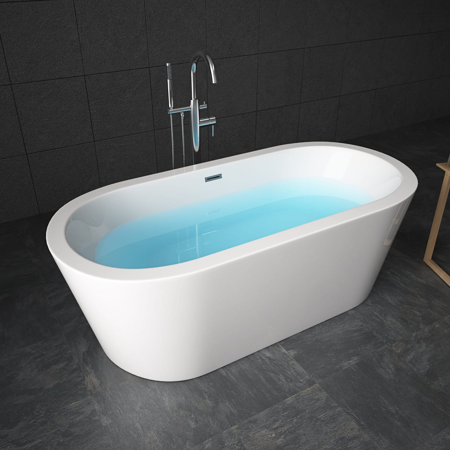 RL-ML-1203 Free standing bath tub 67''X32''X23''