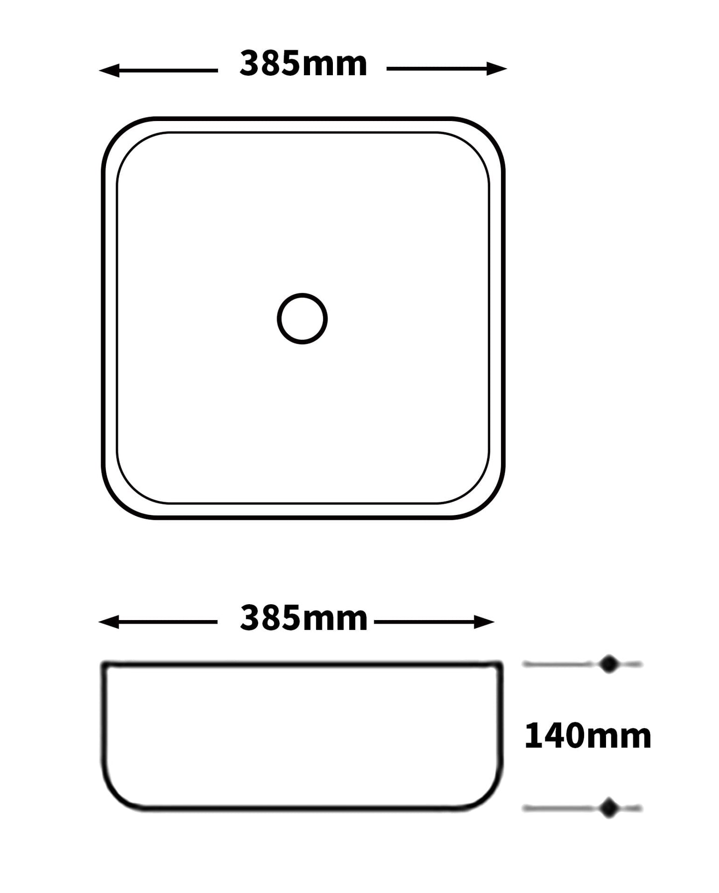 Modeno Modern Basin Matte Grey A423-Mg