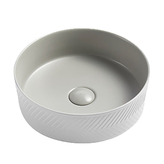 Modeno Modern Basin Matte White And Grey A524bs-Mw+Mg