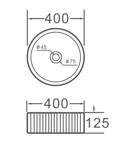 Modeno Modern Basin Matte White A545-Mw