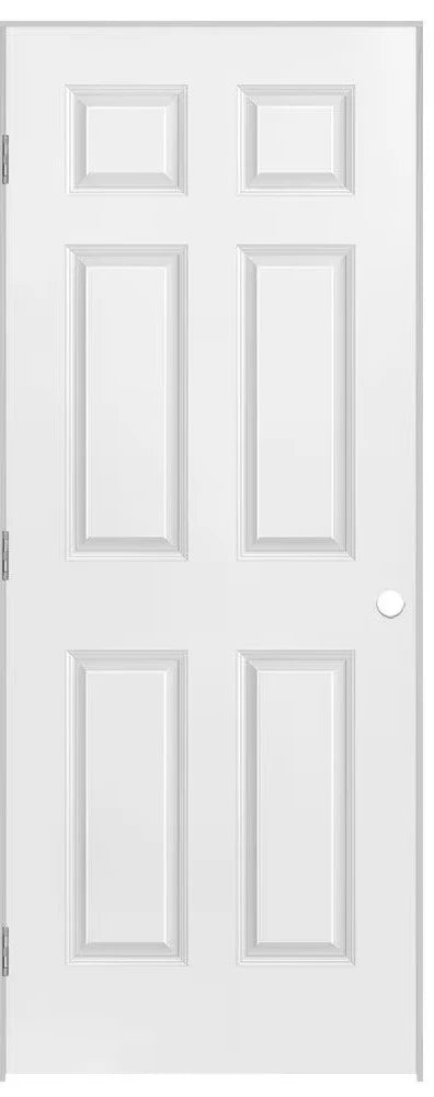 Six Panel Textured PreHung 20 Mins Fire Rated Door Stamped