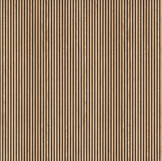 Acoustic Wood Slat Panelling Natural  9.5"x94.5" (6.23sf/pc) $70/Pc