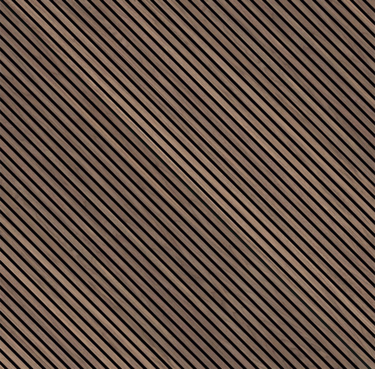 Acoustic Wood Slat Panelling Tawny 9.5"x94.5" (6.23sf/pc) $70/Pc